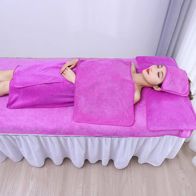 Club-specific SPA bag head absorbent towel set, chest wrap bath skirt bath towel can be embroidered