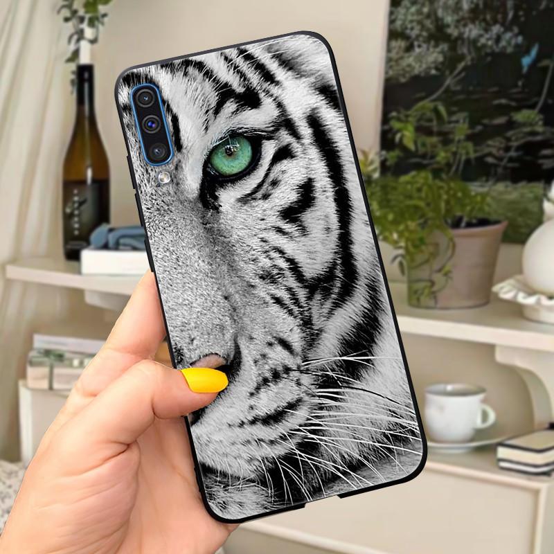 

Phone Case For Samsung Galaxy A30s A50 Case Cute Silicone Black Back Covers on For Coque Samsung A50 s A50s A 30s Cover Bumper A50