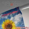 Modern Flat Printing Curtains Without Rod Sunflower Bliss Curtain Fabric Versatile Polyester Outdoor Set Of 2 Made