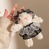 Adorable Plush Rabbit Doll Pendant Fluffy Bunny Plush Keychain Rabbit Plush Ornament  Girl'S Gift