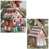 Fashion Christmas House Cute Hanging Ornament Christmas Tree Decoration Pendant  Xmas Tree