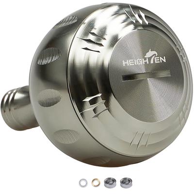 HEIGHTEN 35mm Power Reel Handle Knob 6 Colors for ShimanoDaiwa (Shimano) Type A (Daiwa) Type S 70 Aviation Aluminum Harmer Series V2.0 (35mm,