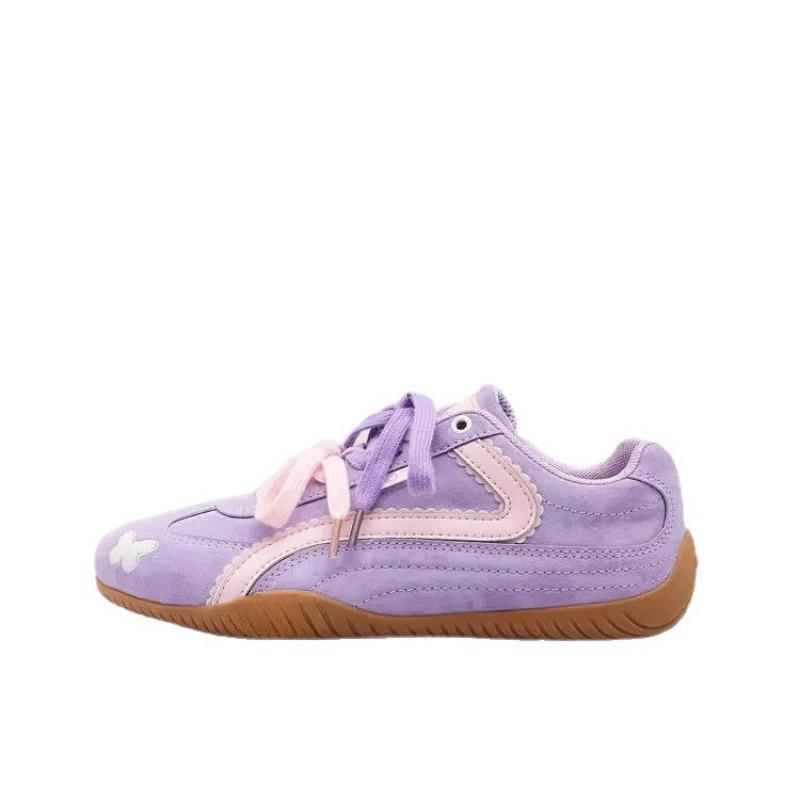 Women's new summer round head devil fairy purple racing shoes versatile flat-bottomed casual sports shoes