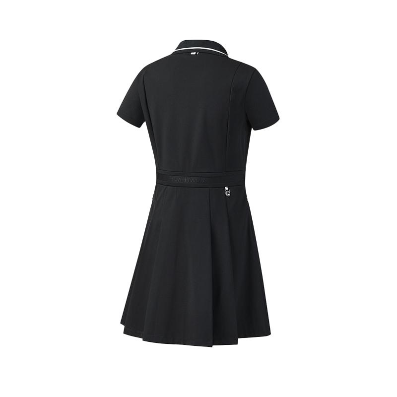 Fila Golf Series Simple Classic Sports Golf Versatile Comfortable Short Sleeve Dress With Shorts Women Dresses A11W625313FBK