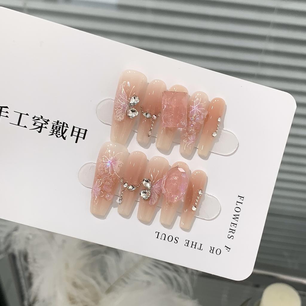 Three-dimensional Relief Broken Diamond Butterfly Chain Broken Diamond Taro Mud Bobo Can Be Detached Daily