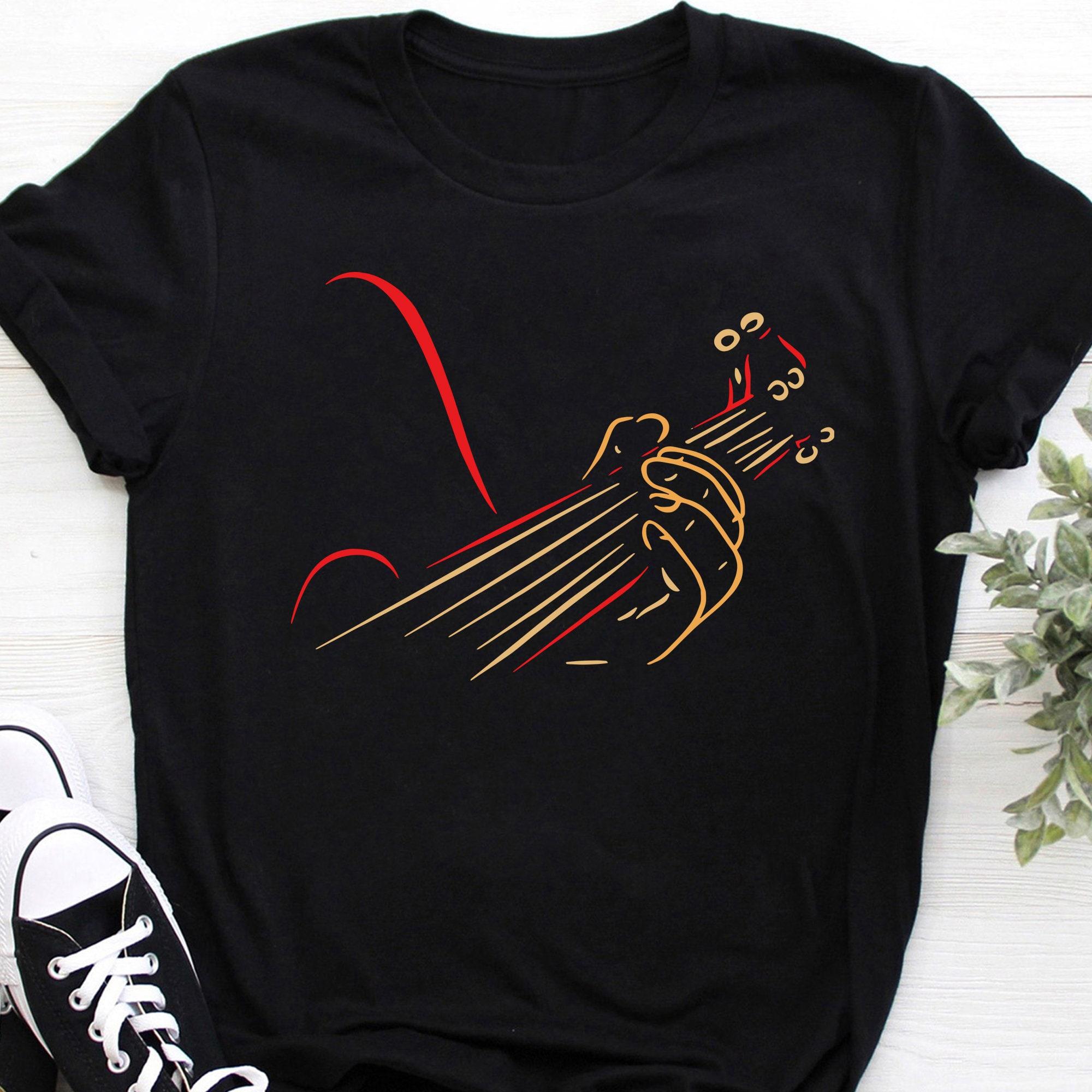 Acoustic Guitar Music Player Musician Guitarist Rock Funny Guitar T Shirts For Men Women S чёрный