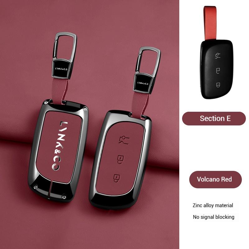 Zinc Alloy Leather Car Key Case for LYNK&CO 900 LYNKCO Ultra LYNK CO 2025 Remote Cover Shell Holder Fob Accessories