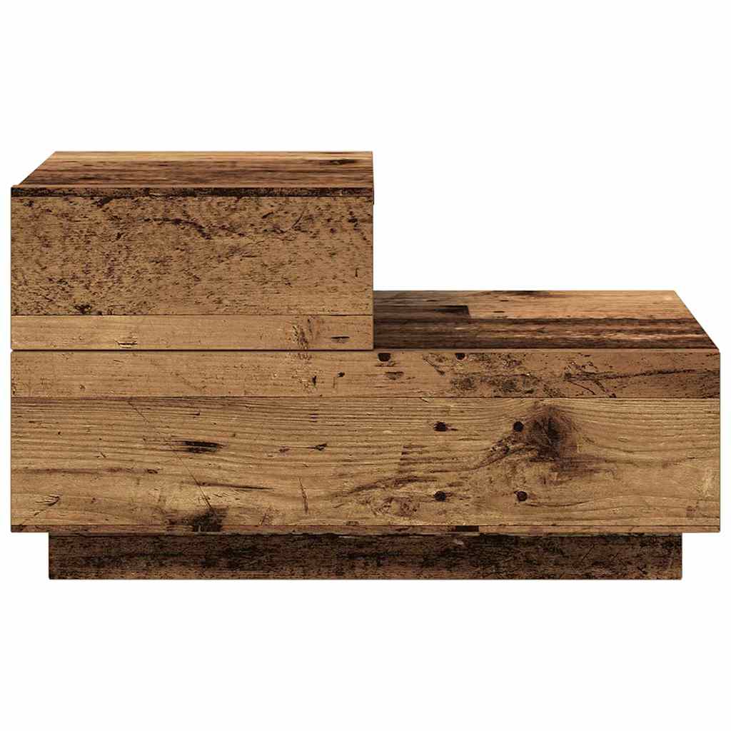 Nightstand Reclaimed Wood 70 x 36 x 40.5 cm Engineered Wood