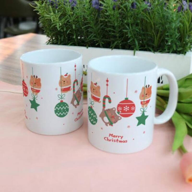 bc303-Design Mug 2p-Cat Ornament Christmas