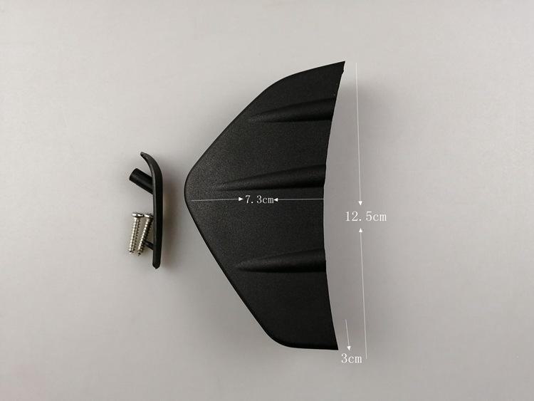 Borde de alerón trasero pequeño universal para modificación de automóviles: mejore su parachoques con esta placa guía complementaria para decoración del chasis.