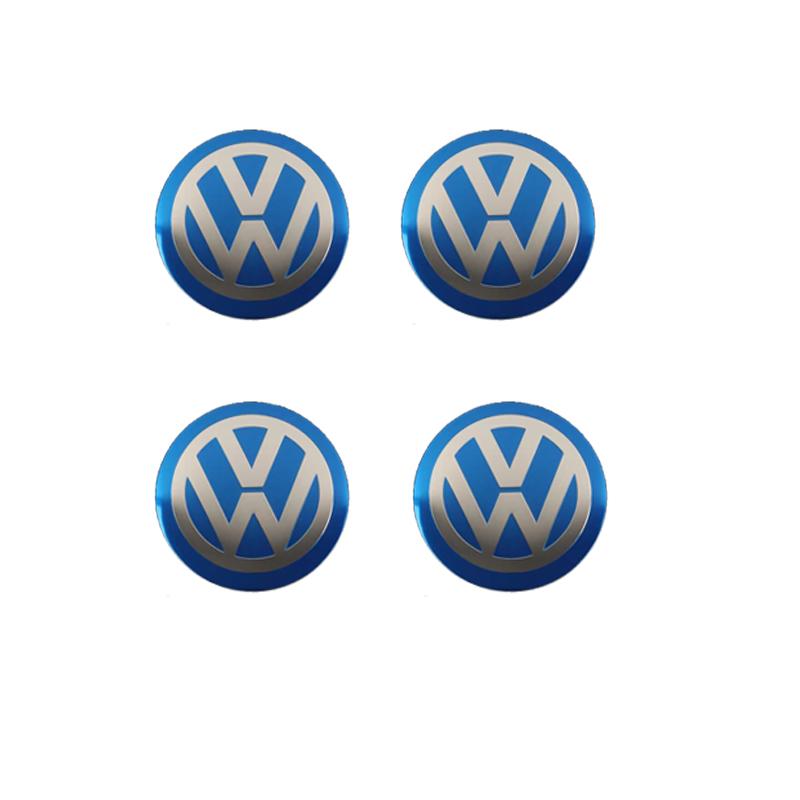 KUDFZ1 Car Wheel Center Hub Cap Stickers Accessories  For VW Golf Amarok T5 Phaeton Teramont ID3 Tiguan T-Cross Passat Magotan Arteon