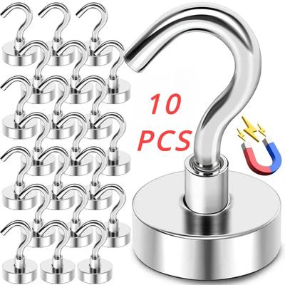 10/5/1 Item Magnet Magnetic Hook Up Metal Iman Strong Keys Hanger Home Kitchen Bathroom Accessories Storage Tidy Garden Hooks