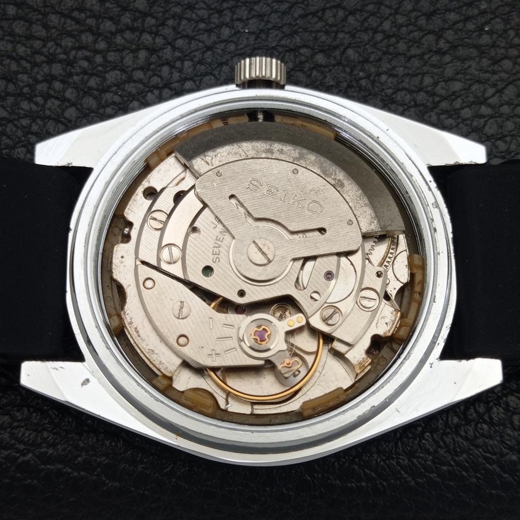 REFURBISHED VINTAGE SEIKO 5 AUTOMATIC 6309A JAPAN MENS BLACK WATCH a440856-4 Sk-a440856