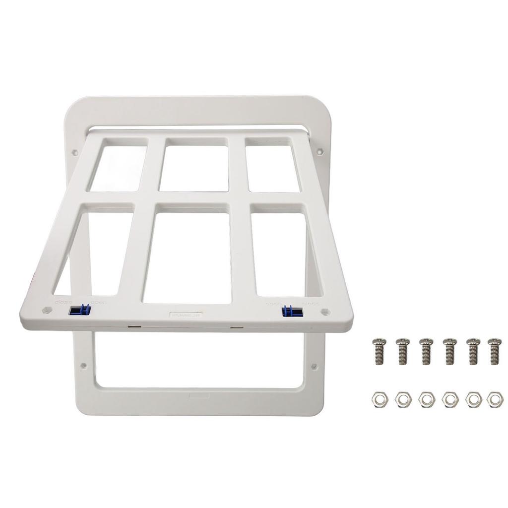 Dog Screen Door Lockable Pet Screen Door Double Magnetic Closure Sturdy Doggie Door for Pet