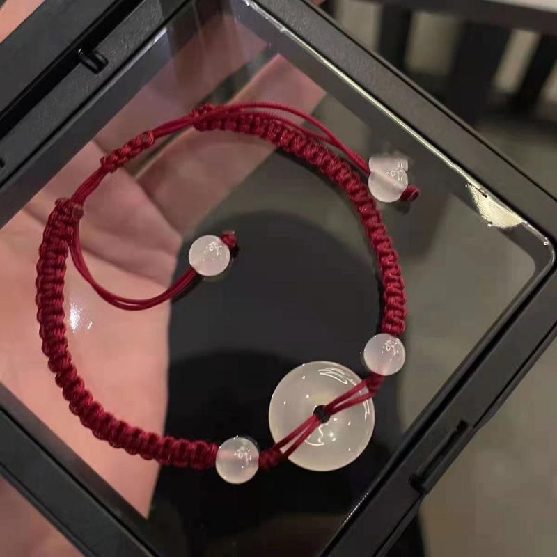 Year of the Rat Red Rope Unisex Couple s Bracelet - Unique Knot Design