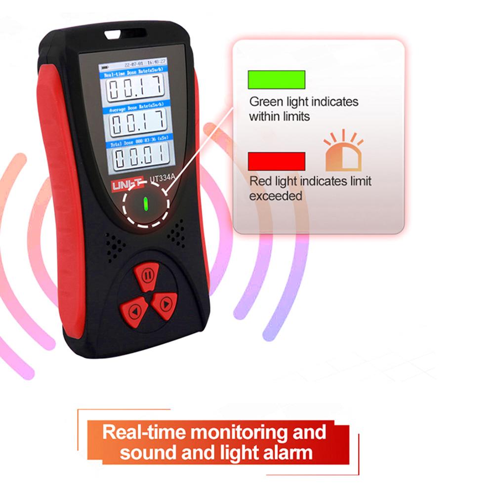 UT334A Geiger Counter Nuclear Radiation Detector Radiation Monitor X-ray Beta Gamma Detection Electromagnetic Field Meter