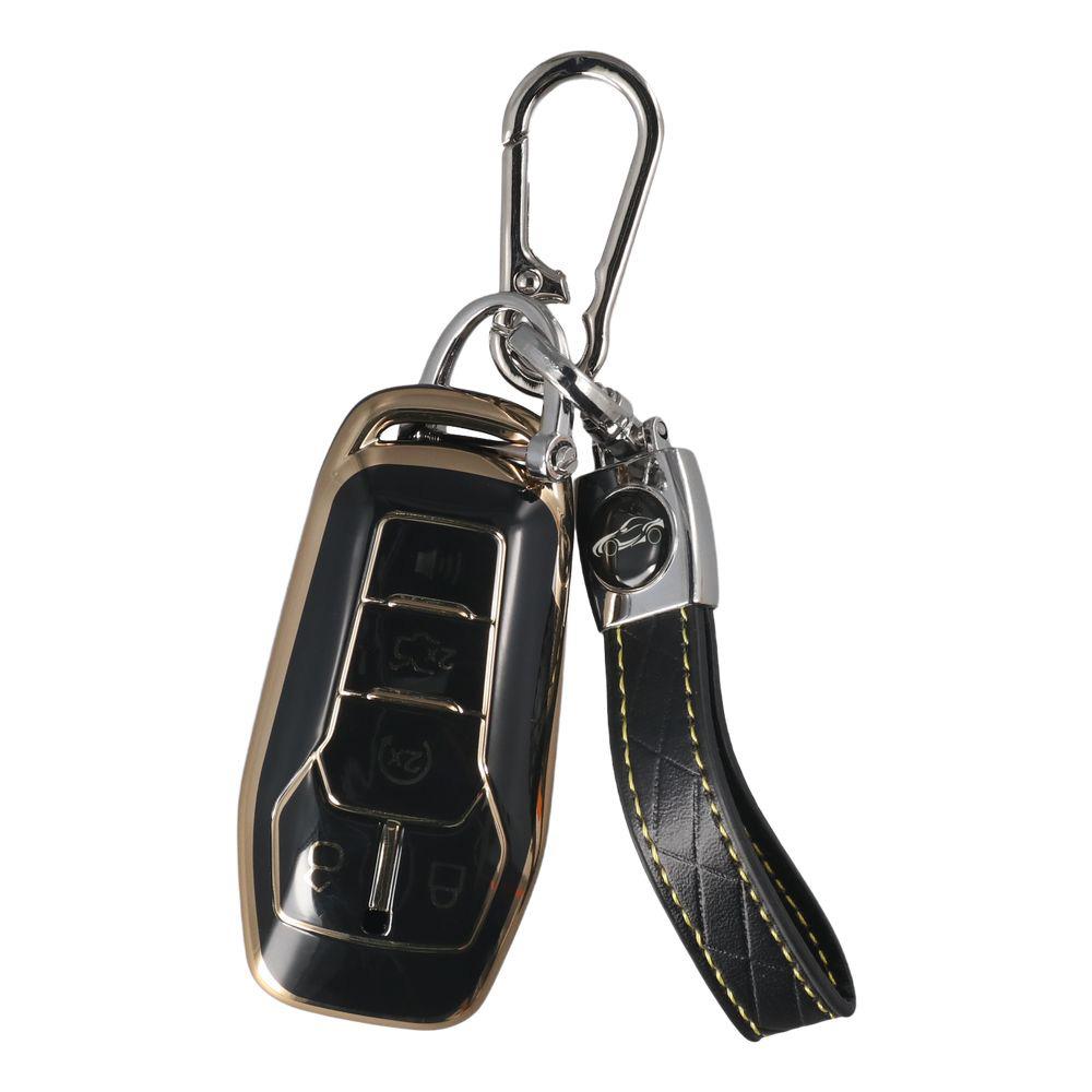 

Чехол для автомобильного ключа с 5 кнопками для Ford Mustang Explorer Edge Lincoln MKC MKX MKZ