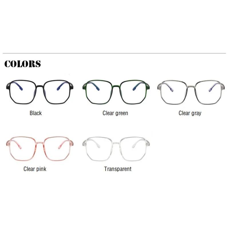 Trends Anti Blue Light Oversized Glasses for Women Men Computer Gaming Blue Blocking Transparent Eyewear Frame