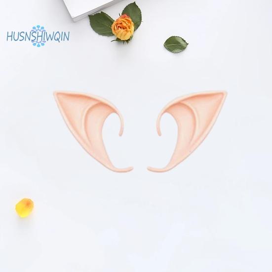 2Pcs Realistic Elf Ears Halloween Makeup Props Add Charm Wide Application Elf Ears for Avatar Goblin Fairy Costumes