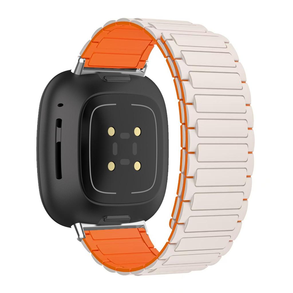 

Magnetic silicone strap for Fitbit Versa 4 3 Sense 2 sports watch accessories for Fitbit Versa 1/2/lite Replacement Accessories for versa 2 1