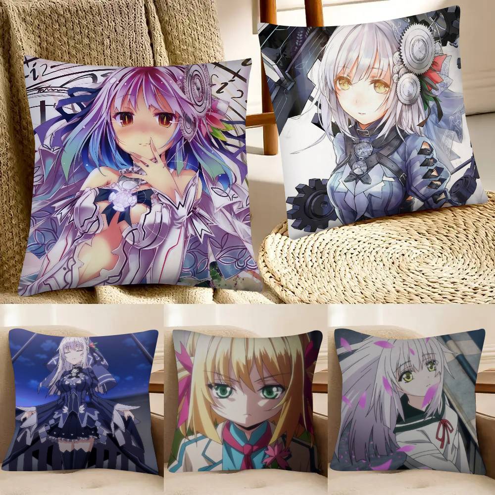 Scifi Anime Clockwork Planet Pillow Case Fashion Square Pillowcase Bedroom Sofa Room Ins Decoration Leisure