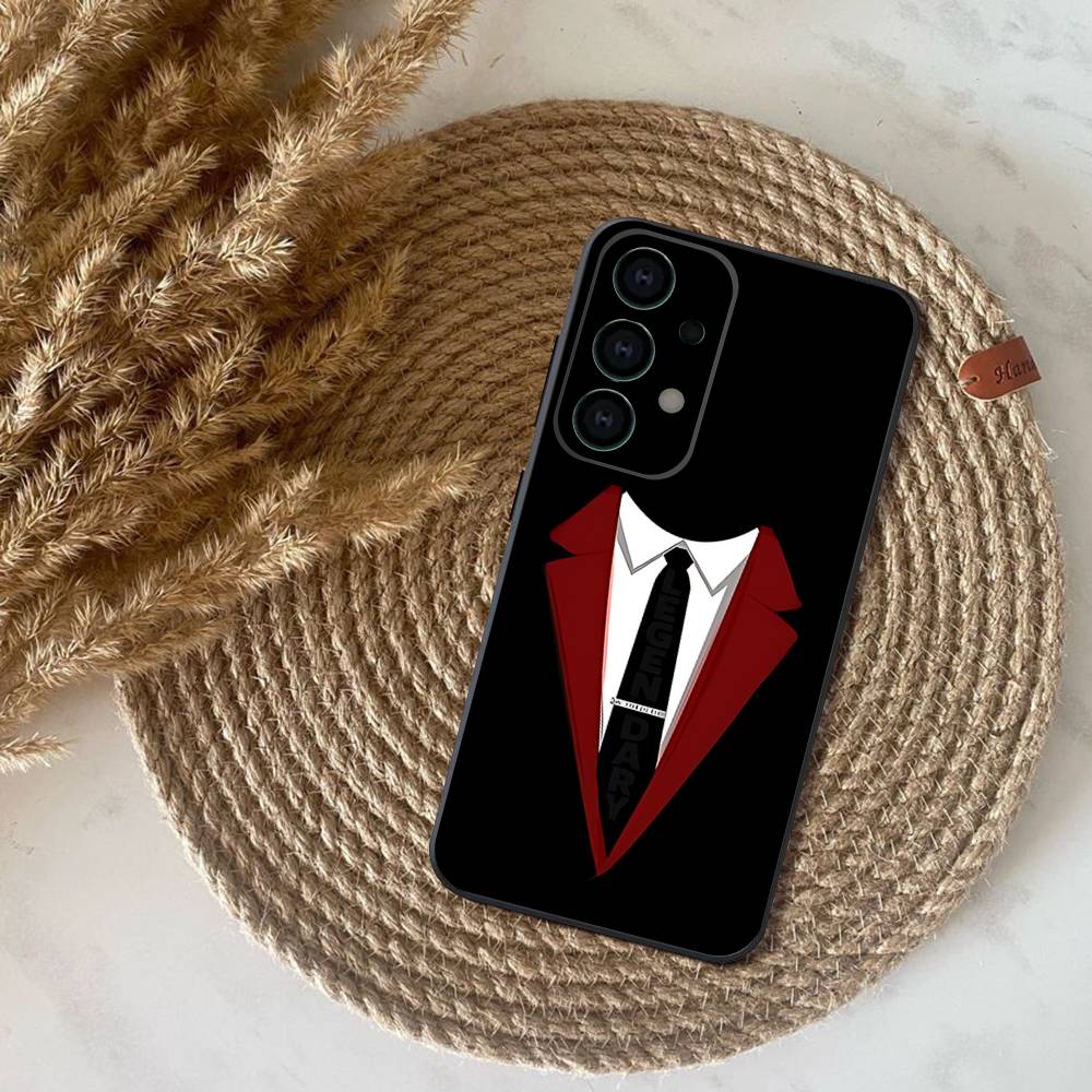 Suit Up Tie Phone Case For Samsung S25,S24,S21,S22,S23,S30,Ultra,S20,Plus,Fe,Lite,Note,10,9,5G Black Cover