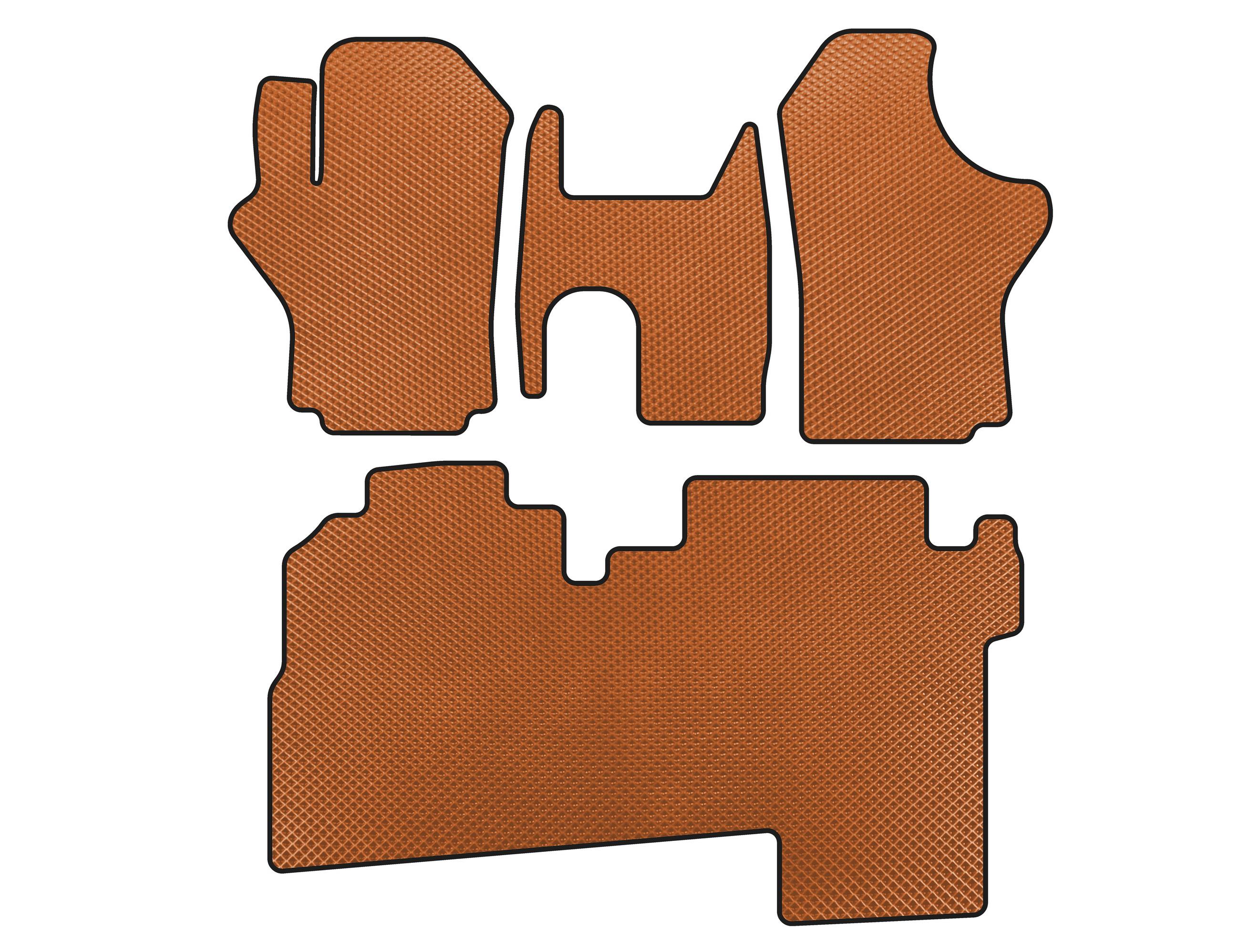 

EVA mats (2004-2007, 2 rows, 8-seater, Orange) for Hyundai H200, H1, Starex
