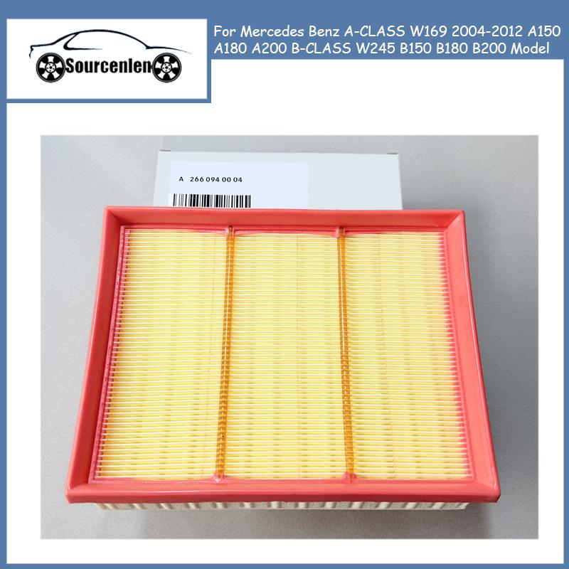 Air Filter A2660940004 for Mercedes Benz A-CLASS W169 2004-2012 A150 A180 A200 B-CLASS W245 B150 B180 B200 Model External Filter