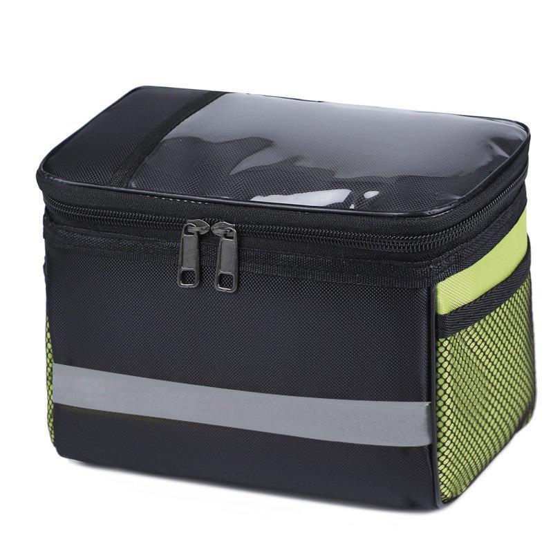 Large Capacity Handlebar Bicycle Bag with Touch Screen for Mobile Phone - Multi-functional Front Bag for Cycling Gear