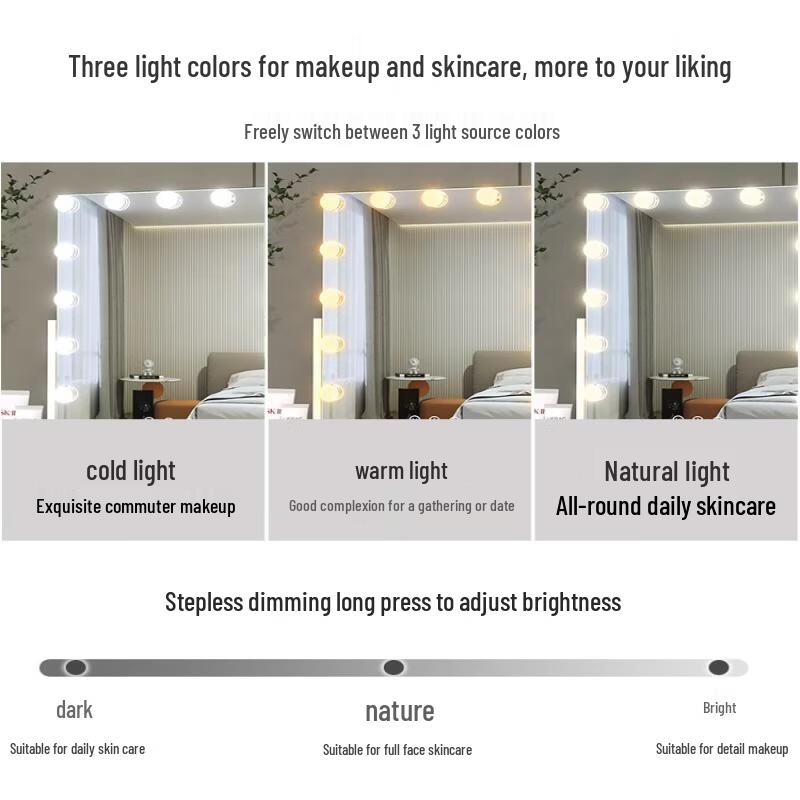 Smart Desktop LED Makeup Mirror
