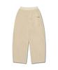 AWOSWEIB Over Shape Fleece Pants - Ivory