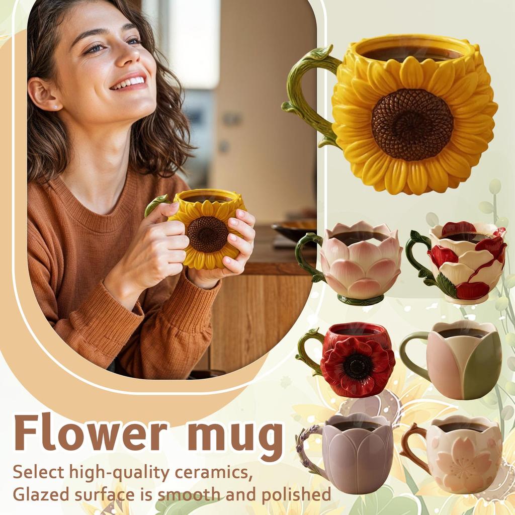 Elegant Floral Mug - A Perfect Gift.