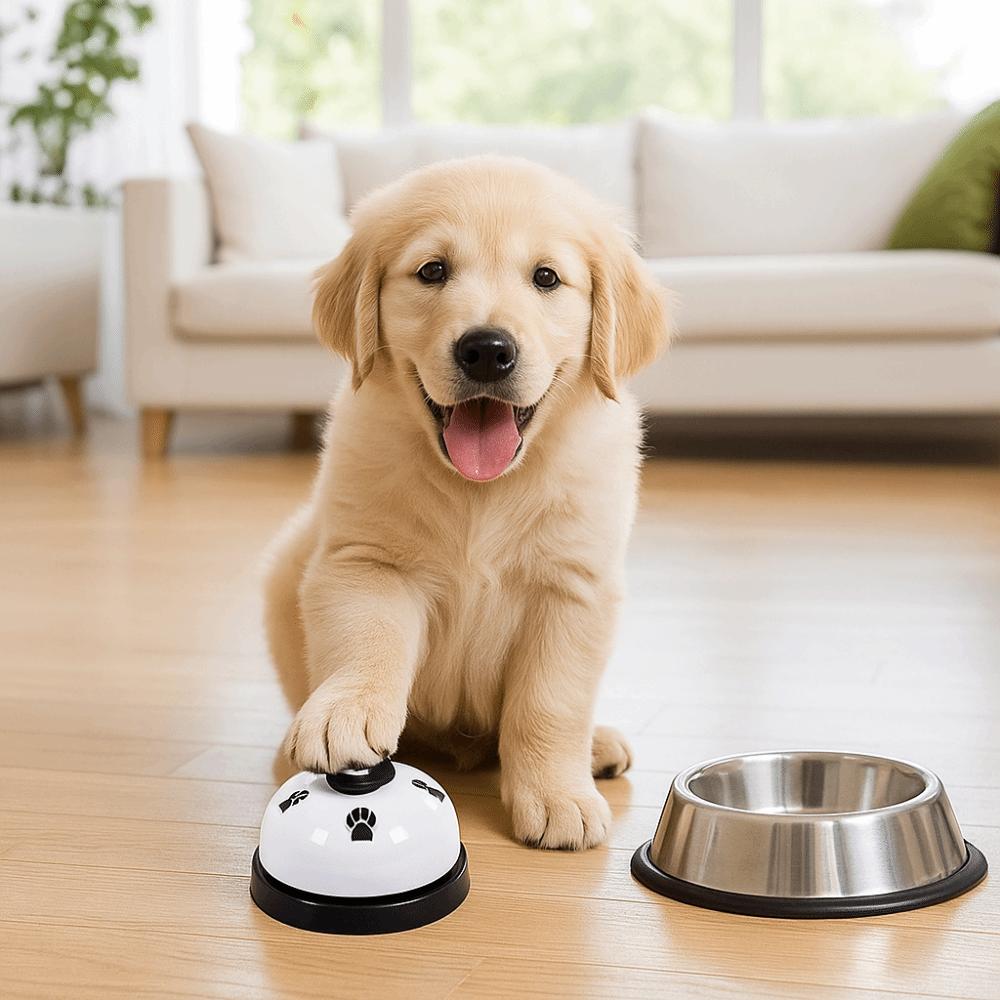 2pcs/set Cartoon Pet Training Bells Funny Footprint Pattern Pet Bell Call Bell Dog Doorbells Food Feed Training