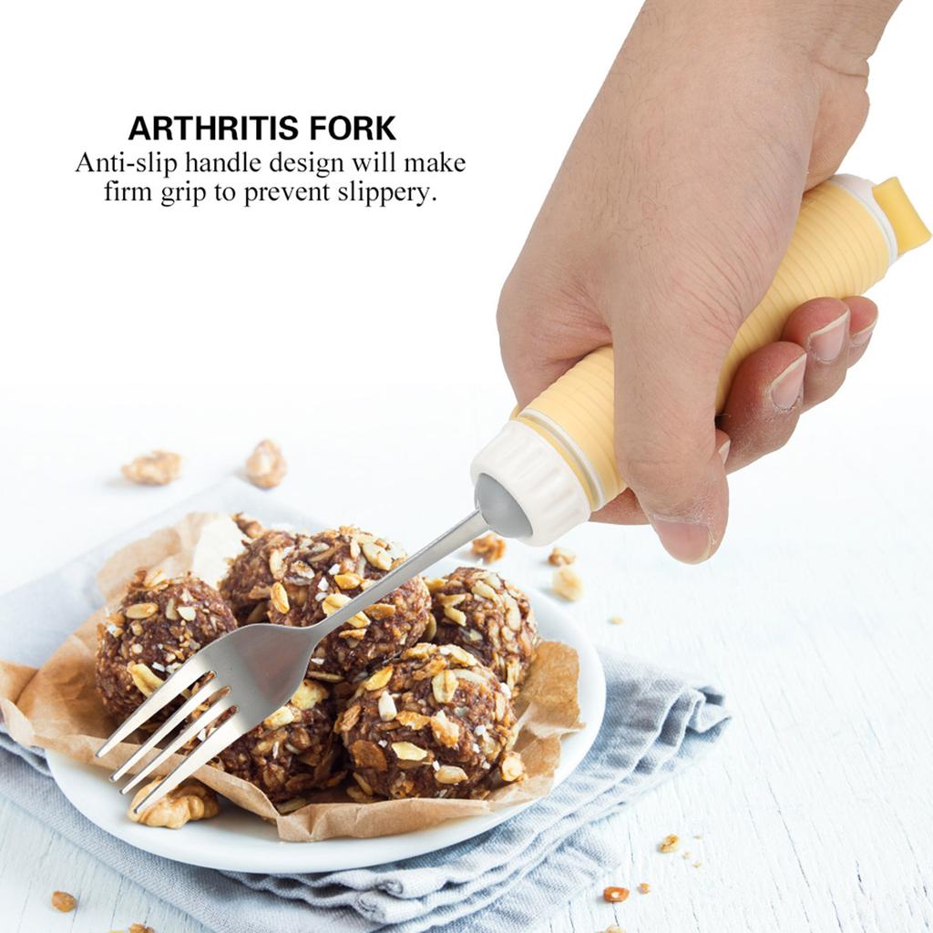 Älterer Hilfslöffel Utensil Gabel Für Älteren Patienten Arthritis Behinderte Esshilfen Geschirr Abnehmbares Essen Hilfe Besteck