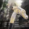 Golden White Dragon Head Fashion Walking Stick Decorative Stick Cospaly Vintage Performance Stage Cane 94cm