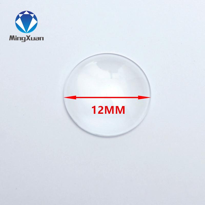 50 Stück 8-30mm Runde/Ovale/Quadratische Flache Rückseite Klarer Glas Cabochon Transparenter Glas Cameo Cabochon für DIY Modeschmuck Großhandel