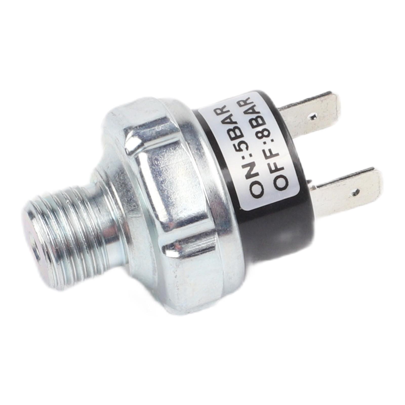 Légnyomáskapcsoló G1/4 G1/8 Menetes Légkompresszor Nyomásvezérlő Kapcsoló G1/4 5-8BAR