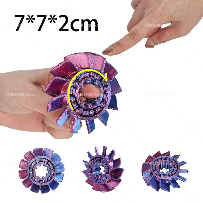 Hot 3D Fidget Spinner Rotating Ball Toy Creative Fingertip Gyroscope Gravity Rotation Anxiety Relief Novelty Decompression Toy