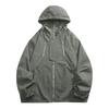 Men's Casual Sports Jacket Lightweight Hooded Hiking Golf Raincoats With Pockets
