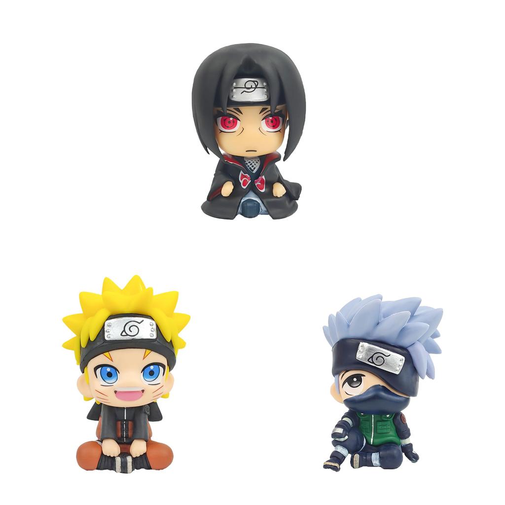 Naruto Pvc Collectible Figurine Set With Pose For Desk Decor