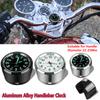 Guidon En Alliage D'aluminium Horloge Coussin En Acier Inoxydable Vision Nocturne Étanche Antichoc Boucle Moto Vélo Montre Horloge