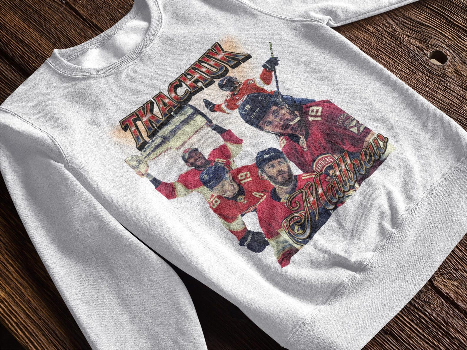 Matthew Tkachuk Shirt Vintage 90s Florida Panthers NHL Hockey Design Retro Bootleg Gift Classic Graphic Unisex Sweater Limited Edition 3XL