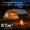 Self-Inflating Outdoor Cabin Tent: No-Setup, Two-in-One Travel Tarp for Camping and Home Use