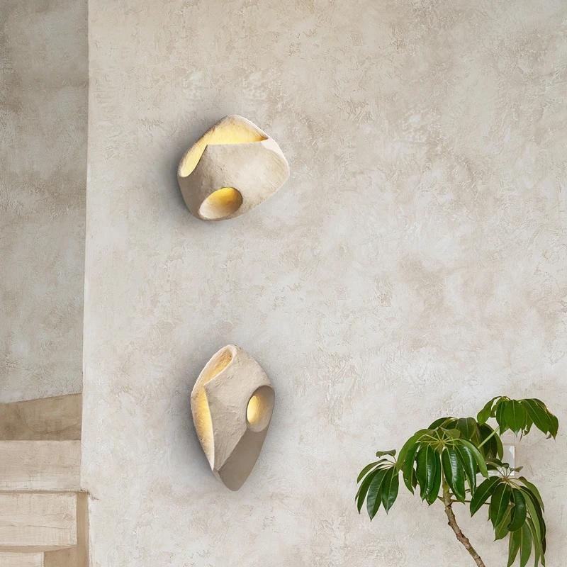 Retro LED Wall Lights, Designer, Villa, Cafe, Bar, Decorative Wall Lights, Nordic Art Style Cement Wall lamp 2025