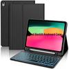 iPad 10th/11th Gen 10.9-inch Case with Colorful Backlit Bluetooth Keyboard & Pen Holder