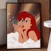 Disney Diamond Art Painting Kit, suitable for adults and beginners, Ariel bubble art glitter painting craft, home wall decor, handmade gift