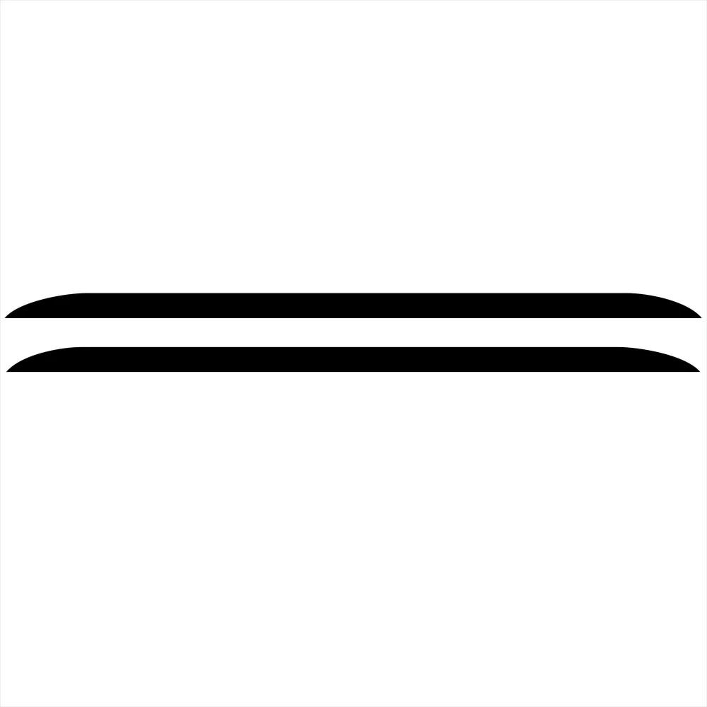 2PCS Fashion Racing Stripes Car Sticker for Kia Picanto Morning Creative Side Skirts Vinyl Decals Decorative Door Decal