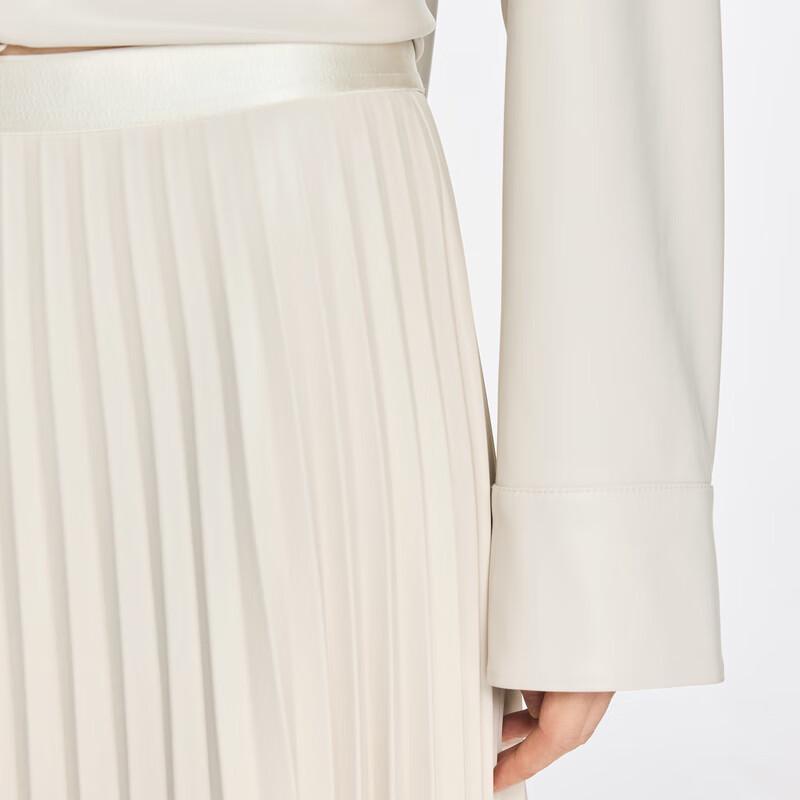 JNBY Women's Autumn/Winter Pleated A-Line Midi Skirt