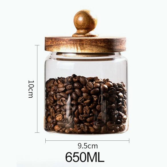 

KEMORELA Coffee Bean Containers Airtight Food Containers Hermetic Pots for Food Container for Cereals Glass Jar With Lid Storage