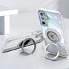 Magnetic Clear Metal Ring Holder Magsafe Charging Phone Case For Samsung Galaxy A06 A16 A26 A36 A56 Shockproof Transparent Cover